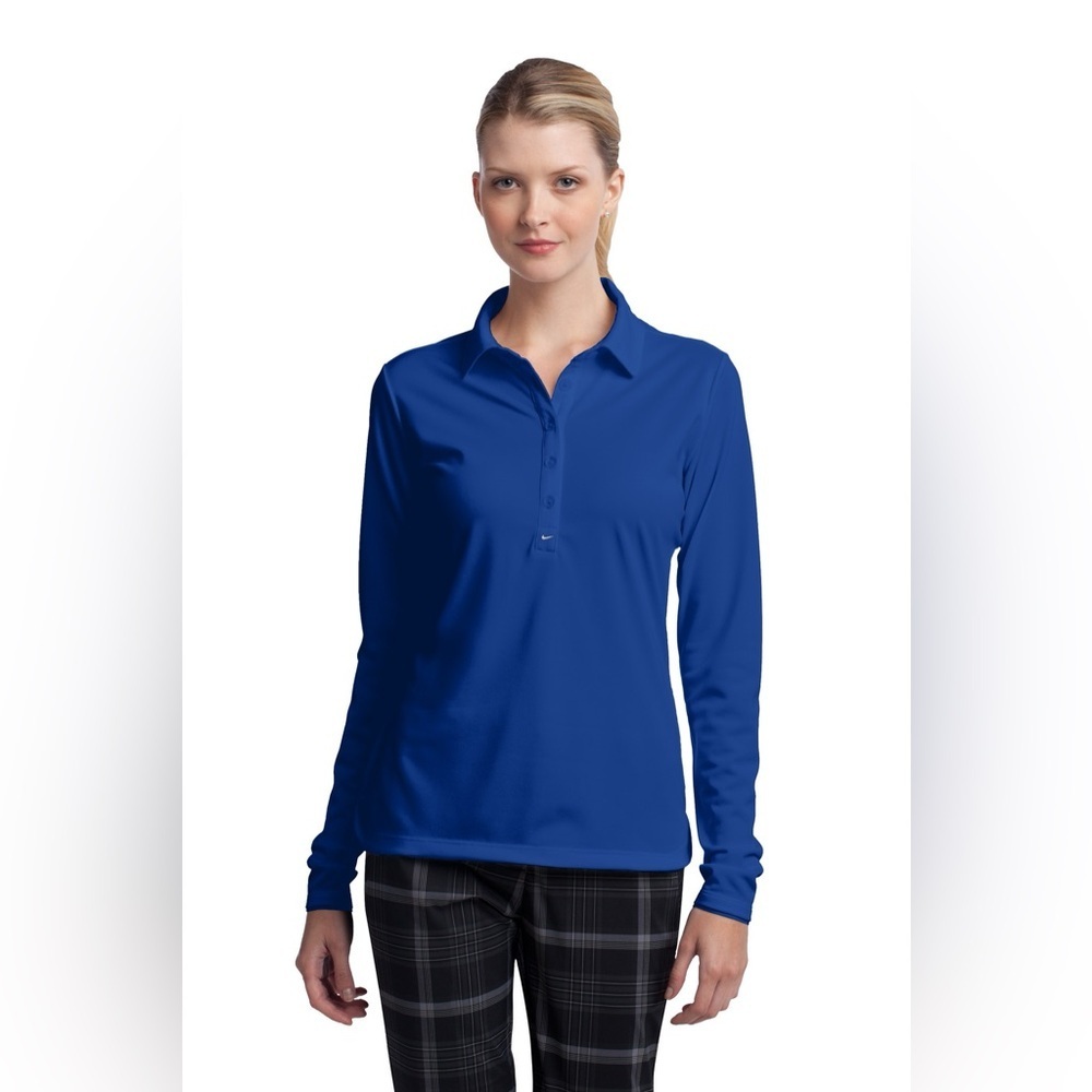 Nike Golf Athletic Blue Polo Shirt Size XL